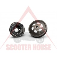 Set ambreiaj și clopot -MALOSSI- DELTA CLUTCH MINARELLI 50cc 2 timpi AC LC Ф 107mm