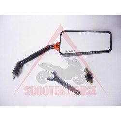 Oglindă -STAGE 6 F1-Look- filet M8 x 20mm - dreapta, neagră