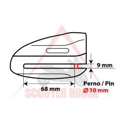 Заключващо устройство -LAMPA- за диск с ключ, 10mm пин