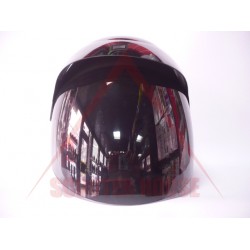 Каска -EU- отворена, сива, универсален размер,тониран визьор, модел 2244