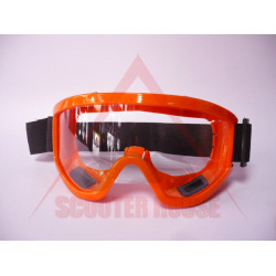 Goggles  -EU- motocross orange frame, transparent viewfinder