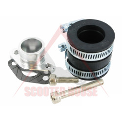 Manifold Adapter -MOTOFORCE- Peugeot 50 for DELLORTO Carburetor installation