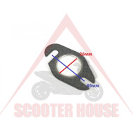 Exhaust gasket -BGM ORIGINAL- scooter 50cc (flat)