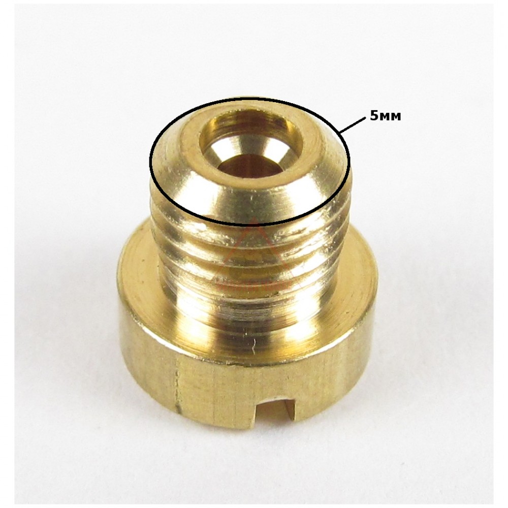 Dellorto PHBG SHA Motorcycle Carburetor Main Jet - Size 65, Brass, 5mm