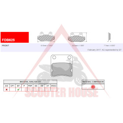 COVER -EU- FDB625 CAGIVA City 50 ccm 1993 (f), DAELIM Cordi 50 ccm 2004 (f), e-five 50 ccm 200