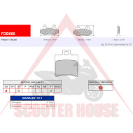 BRAKE PADS -EU- FDB680