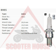 Spark plug -NGK- B9ES 2611