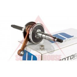 Στροφαλοφόρος άξονας -MOTOFORCE- Minarelli 50 cc κάθετη (για μπουλόνι εμβόλου 10 mm)