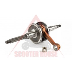 Στροφαλοφόρος άξονας -MOTOFORCE- Minarelli 50 cc κάθετη (για μπουλόνι εμβόλου 10 mm)