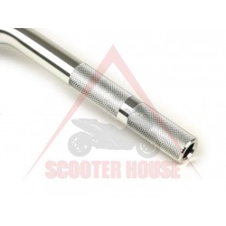 Handlebar -BGM- sport - silver, diameter=22mm, lenght=635mm