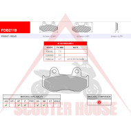 BRAKE PADS -EU- FDB2119, FDB2086, FDB382