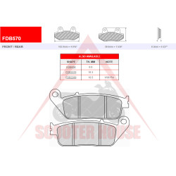 BRAKE PADS -FERODO- FDB570EF (ECO FRICTION)