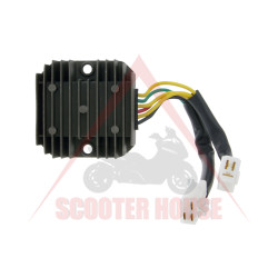 Voltage Regulator -EU- Kymco 125/150/250 Malaguti 125/150 (12V 15A Dc connector 3 pins + connector 3 pins)