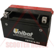 Battery -UNIBAT- 6Ah 12V gel  CBTX7A-BS, YTX7A-BS