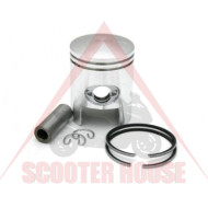 Piston kit -EU- Piaggio 50 cc 2T- 40.50mm pin= 12mm HIGH QUALITY