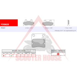 BRAKE PADS -FERODO- FDB625EF (ECO FRICTION)