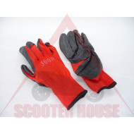 GLOVES -EU- WORK  red / black