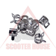 Hose clamps set -MOTOFORCE- ф-6.0mm 10pcs