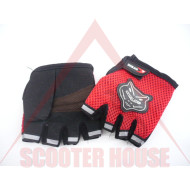 GLOVES -EU- without fingers, size S, red