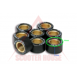 Ролки -MALOSSI- 25x17mm 8бр