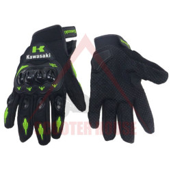 Gloves -EU- Kawasaki, black and green