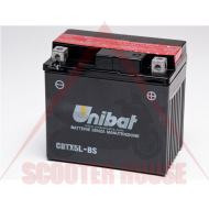 Battery -UNIBAT- 4Ah 12V gel battery CBTX5L-BS, YTX5L-BS