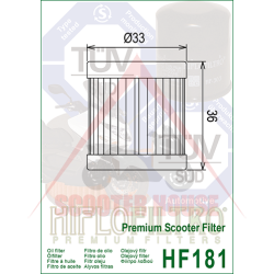Маслен филтър -HIFLO- HF181