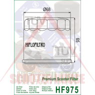 Oil filter -HIFLO- HF975