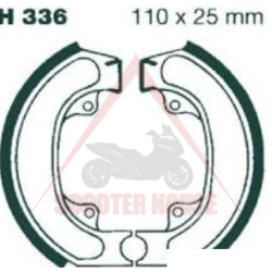 JAW PADS -RMS- FSB715 Ø = 110x25mm Honda SH 50 έως το 1994.