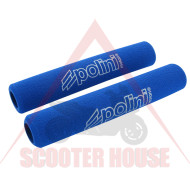 Brake lever sleeves -POLINI- blue 90mm