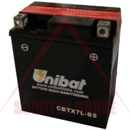 Акумулатор -UNIBAT- 6Ah 12V CBTX7L-BS, YTX7L-BS