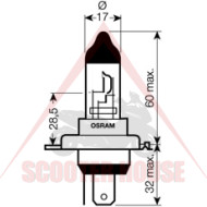 КРУШКА -OSRAM- ЗА ФАР PX43t HS1 12V 35/35W