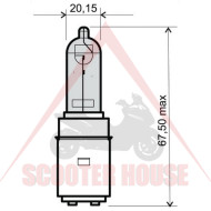 Light bulb -EU- FOR HEADLIGHT S3 BA20D HALOGEN 35/35W