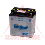 Battery -UNIBAT- 11Ah 12V serviceable ,CB10L-B2, CB10L-B-P, YB10L-BP