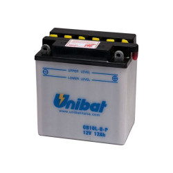 Акумулатор -UNIBAT- 11Ah 12V обслужваем ,CB10L-B2, CB10L-B-P, YB10L-BP