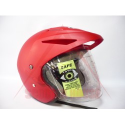 Cască -EU- A15 RED MAT, dimensiune universală, model 2901