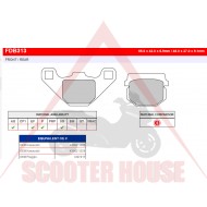 ΚΑΛΥΨΗ -FERODO- FDB313EF (ECO FRICTION)