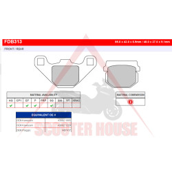 COVER -FERODO- FDB313EF (ECO FRICTION)