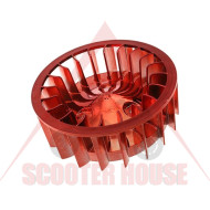 Engine cooling fan -STR8- Oversize Minarelli, CPI 50cc  - RED