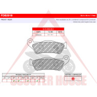 BRAKE PADS -FERODO- FDB2018EF (ECO FRICTION)