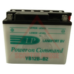 Battery -LANDPORT- 12Ah 12V serviceable CB12B-B2, YB12B-B2