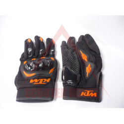 Ръкавици -EU- черни с оранжево, размер XL