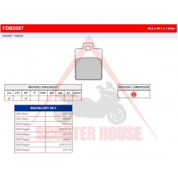BRAKE PADS -FERODO- FDB2057EF (ECO FRICTION) BRAKE PADS -FERODO- FDB2057EF (ECO FRICTION)