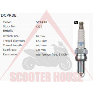 Spark plug -NGK- DCPR8E 4339