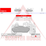 COVER -FERODO- FDB2173 ECO FRICTION Suzuki Burgman 400 650