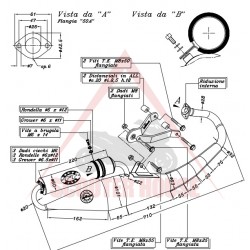 Exhaust -LEO VINCE- TT Piaggio Typhoon (πριν από το 2002), Storm (πριν από το 2002), Zip 50 Exhaust -LEO VINCE- TT Piaggio Typhoon (πριν από το 2002), Storm (πριν από το 2002), Zip 50