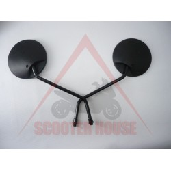 Огледала к-т -EU- черни кръгли, резба-10mm, ендуро модел