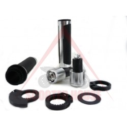Grips -ITALIAN DESIGN- complete with end caps, for handlebar 22mm, silver