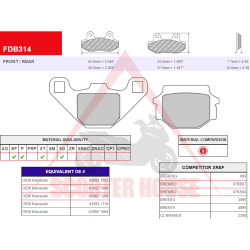 BRAKE PADS -FERODO- FDB314EF (ECO FRICTION)