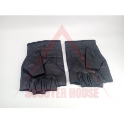 GLOVES -EU- without fingers, black leather, model 4556 GLOVES -EU- without fingers, black leather, model 4556